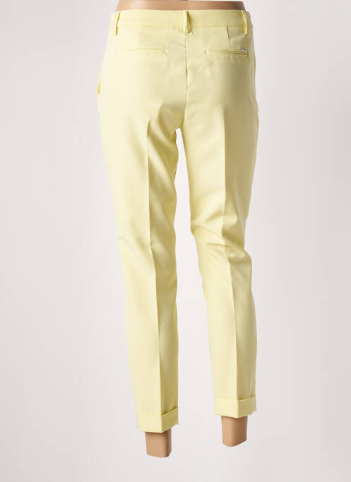 Pantalon 7/8 stretch taille normale jaune LIU JO femme