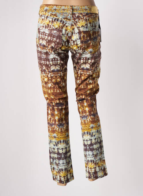 Pantalon 7/8 marron DOUYOUDOU pour femme