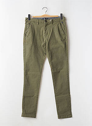 Pantalon chino tissage popeline taille normale vert PETROL INDUSTRIES homme