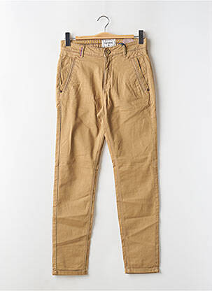 Pantalon chino tissage popeline taille normale beige KAPORAL homme