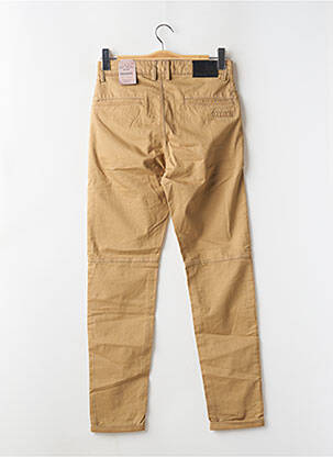 Pantalon chino tissage popeline taille normale beige KAPORAL homme