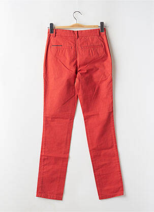 Pantalon chino tissage popeline taille normale orange ELEVEN PARIS homme