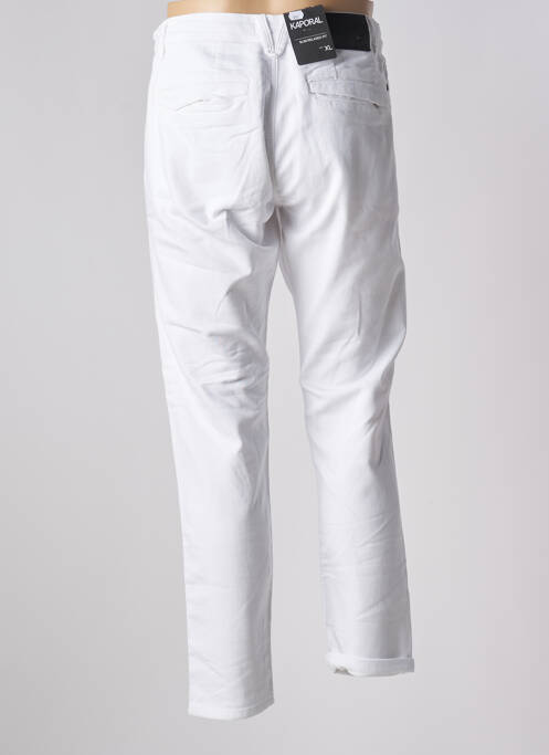 Jeans coupe slim poches taille normale blanc KAPORAL homme
