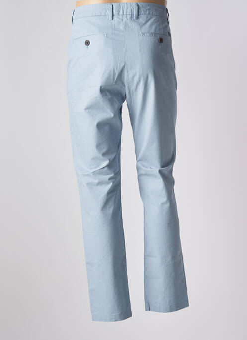 Pantalon chino fermeture zippée sous rabat avec crochet taille normale bleu SUPERDRY homme