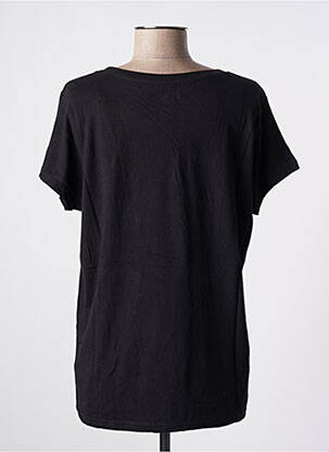 T-shirt sérigraphie manches courtes noir ELEVEN PARIS femme