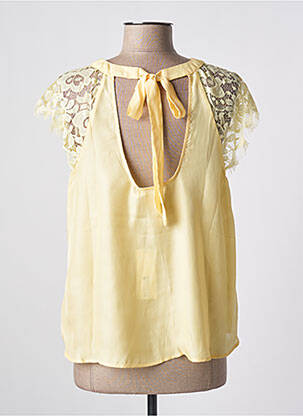 Blouse manches courtes manches courtes jaune MOLLY BRACKEN femme
