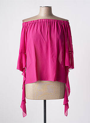 Blouse manches 3/4 manches 3/4 rose ARBIGLI femme