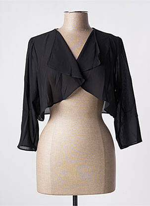 Boléro légère et transparente noir ARBIGLI femme