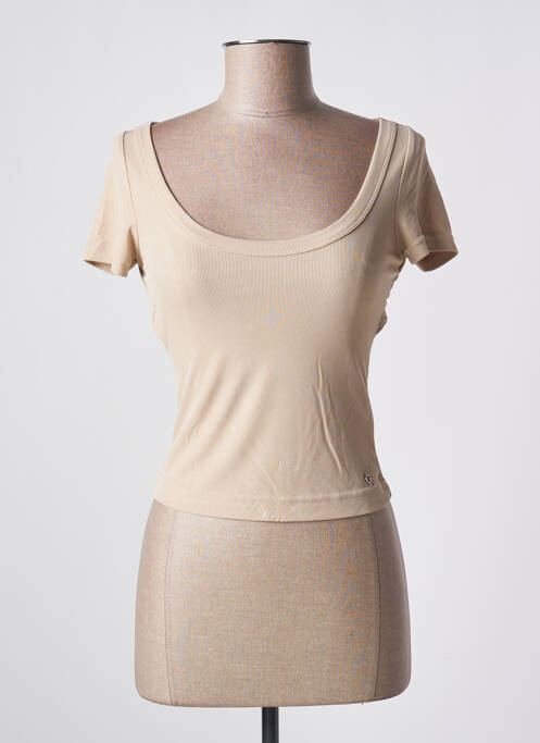 Top beige GUESS pour femme