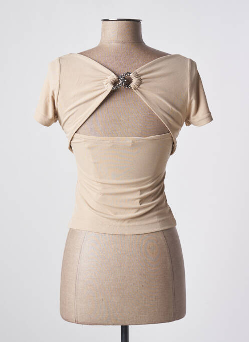 Top beige GUESS pour femme