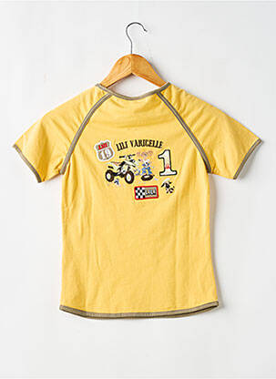 T-shirt coupe cintrée manches courtes jaune LILI VARICELLE fille