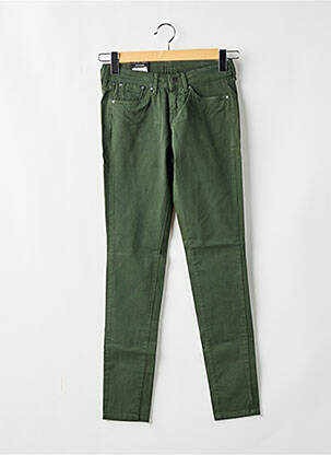 Pantalon slim taille basse taille ajustable vert PEPE JEANS fille
