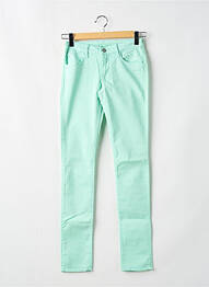 Pantalon slim taille basse taille ajustable bleu LE TEMPS DES CERISES fille