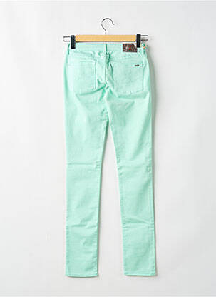 Pantalon slim taille basse taille ajustable bleu LE TEMPS DES CERISES fille