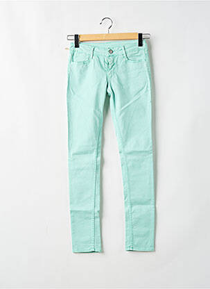 Jeans coupe slim stretch taille ajustable bleu LE TEMPS DES CERISES fille