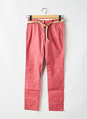 Pantalon chino tissage popeline taille ajustable rose SCOTCH R'BELLE fille