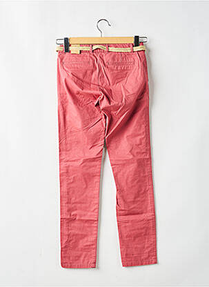 Pantalon chino tissage popeline taille ajustable rose SCOTCH R'BELLE fille