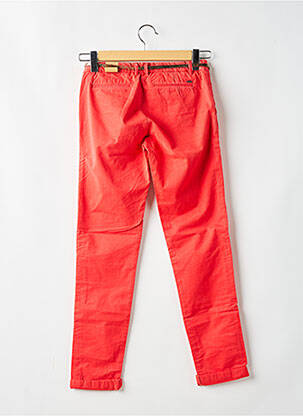 Pantalon chino tissage popeline taille ajustable orange SCOTCH R'BELLE fille