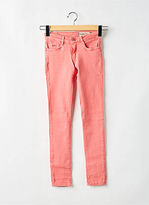 Jeans skinny stretch taille ajustable rose KAPORAL fille