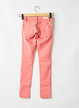 Jeans skinny stretch taille ajustable rose KAPORAL fille