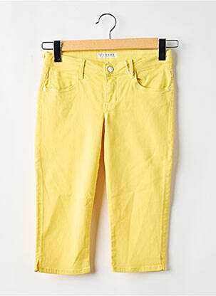 Corsaire stretch taille ajustable jaune GUESS fille
