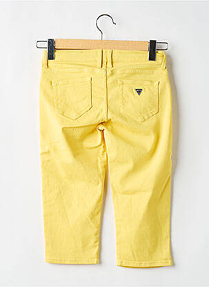 Corsaire stretch taille ajustable jaune GUESS fille