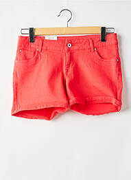 Short tissage denim taille ajustable rouge PEPE JEANS fille