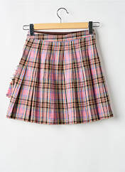 Jupe mi-longue rose LULUCASTAGNETTE pour fille seconde vue