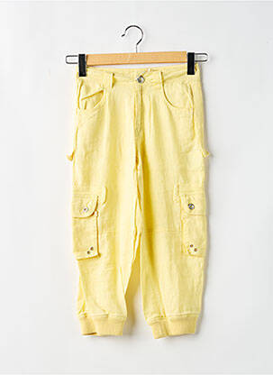 Pantalon cargo jaune LULUCASTAGNETTE pour fille