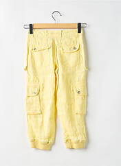 Pantalon cargo jaune LULUCASTAGNETTE pour fille seconde vue