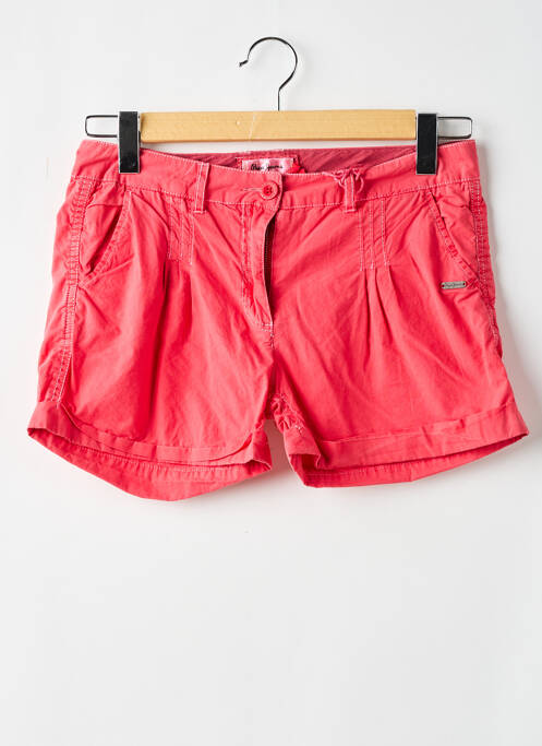 Short fermeture zippée sous rabat boutonné rouge PEPE JEANS fille