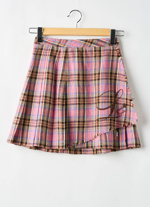 Jupe mi-longue rose LULUCASTAGNETTE pour fille