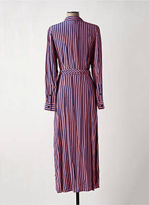 Robe longue manches longues manches longues rose TOMMY HILFIGER femme