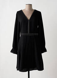 Robe mi-longue manches longues manches longues noir LIU JO femme