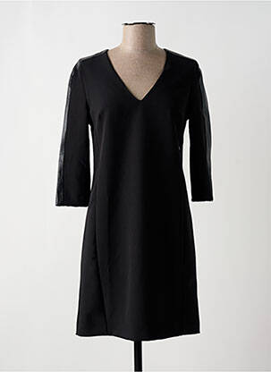 Robe courte manches 3/4 manches 3/4 noir KOCCA femme