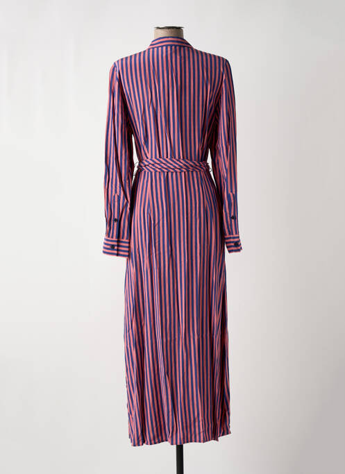 Robe longue manches longues manches longues rose TOMMY HILFIGER femme