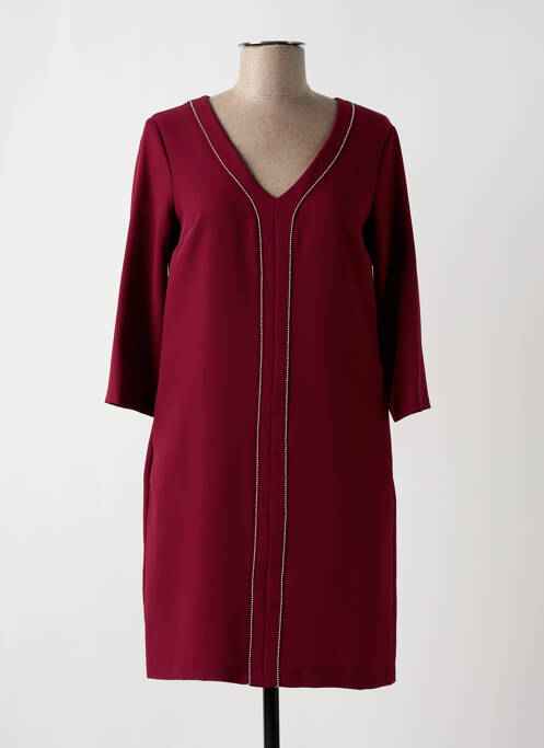 Robe courte manches 3/4 manches 3/4 rouge KOCCA femme
