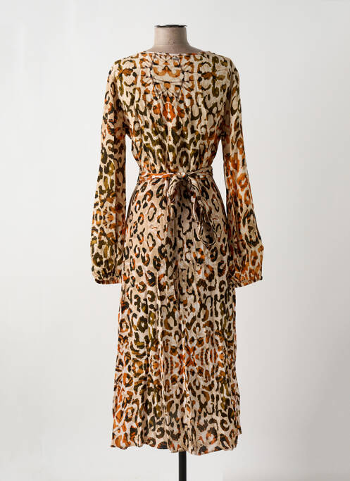 Robe mi-longue orange GUESS pour femme