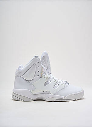 Baskets matière lisse talon de 4 à 6cm blanc ADIDAS femme