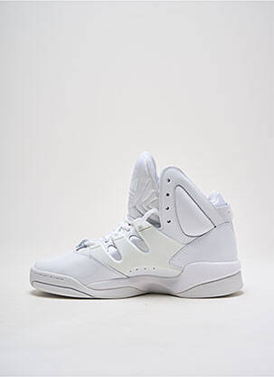 Baskets matière lisse talon de 4 à 6cm blanc ADIDAS femme