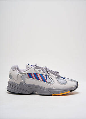 Baskets tissage satiné bout rond gris ADIDAS homme