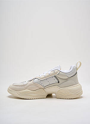 Baskets tissage satiné bout rond beige ADIDAS homme