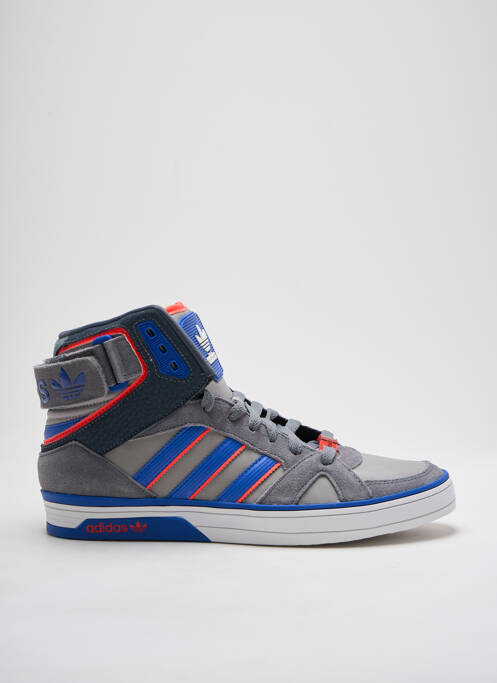 Baskets nubuck bout rond bleu ADIDAS homme