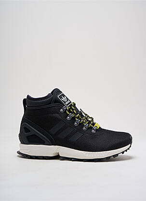 Baskets matière lisse bout rond noir ADIDAS homme
