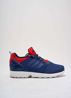 Baskets matière lisse bout rond bleu ADIDAS homme