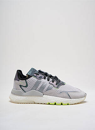 Baskets matière lisse bout rond gris ADIDAS homme