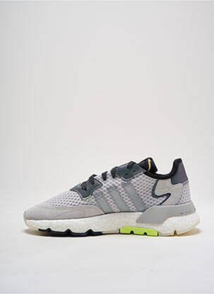 Baskets matière lisse bout rond gris ADIDAS homme
