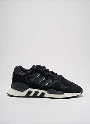 Baskets tissage satiné bout rond noir ADIDAS homme