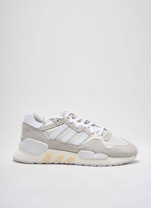 Baskets tissage satiné bout rond beige ADIDAS homme