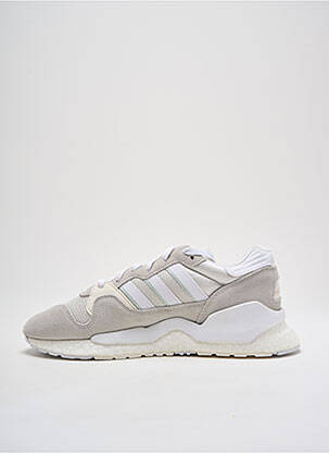 Baskets tissage satiné bout rond beige ADIDAS homme